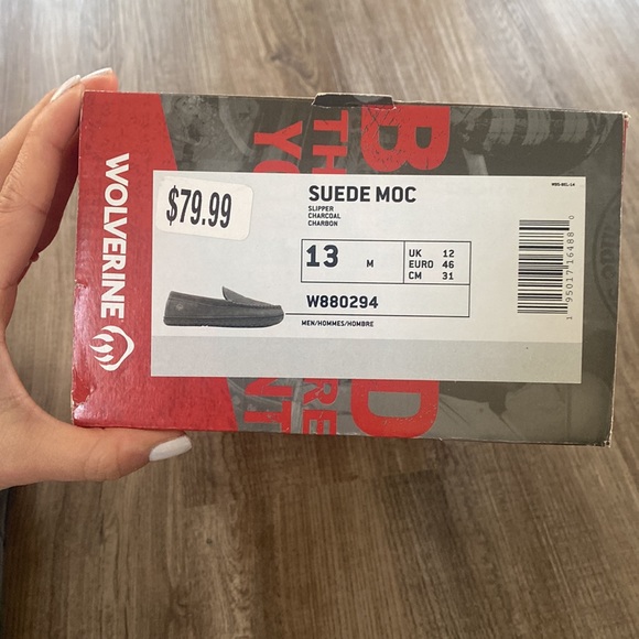 New! Wolverine Suede Moc Men’s Slippers - Picture 5 of 7